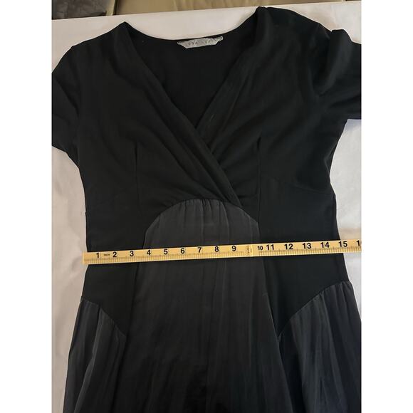 Luna Luz Dress Midi New w Tags Women S Cotton/Silk/Spandex, Black, Charcoal goth - Picture 10 of 11